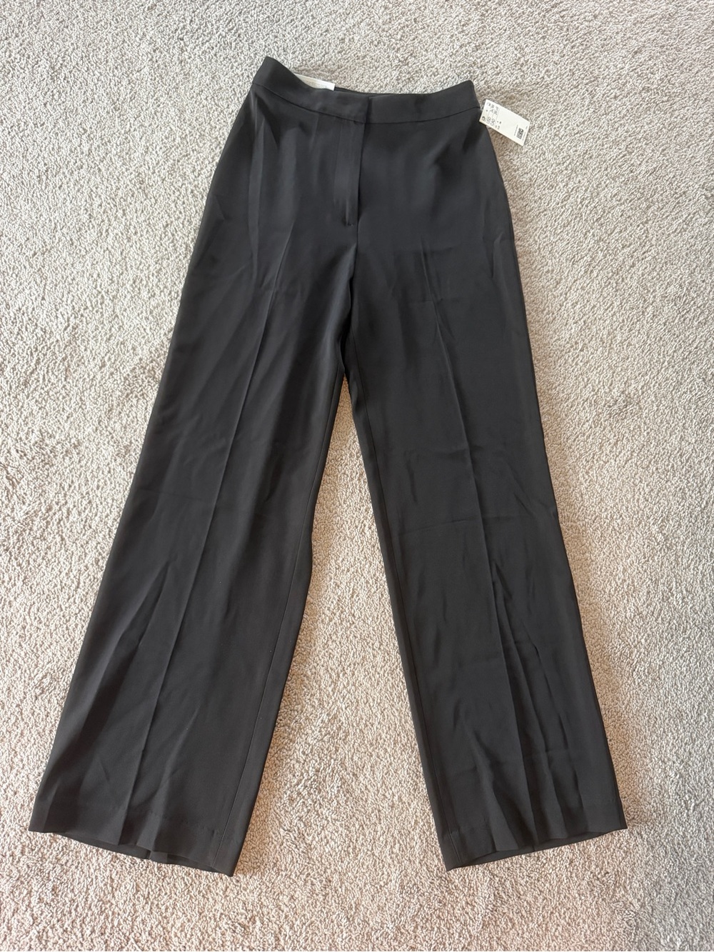 H&M Black Wide-Leg High-Rise Trousers